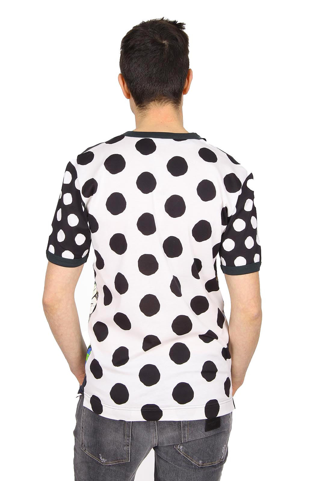 Dolce & Gabbana mens t-shirt V neck short sleeve G8EL4T G7AXX S9000