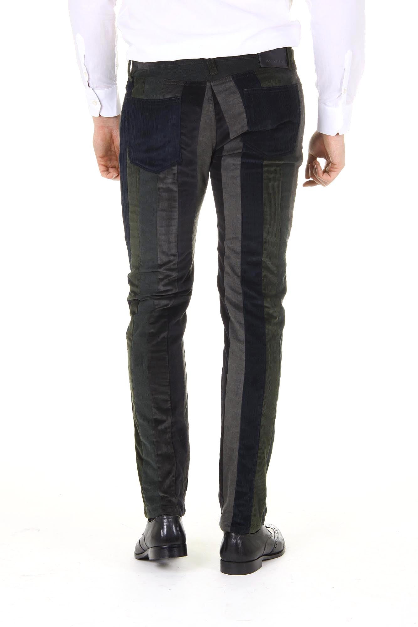 Dolce & Gabbana mens trousers Stretch 16 Mixed Velvet Patchwork G4P4CX G9V40 S9000