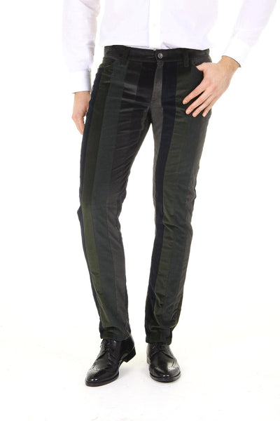 Dolce & Gabbana mens trousers Stretch 16 Mixed Velvet Patchwork G4P4CX G9V40 S9000