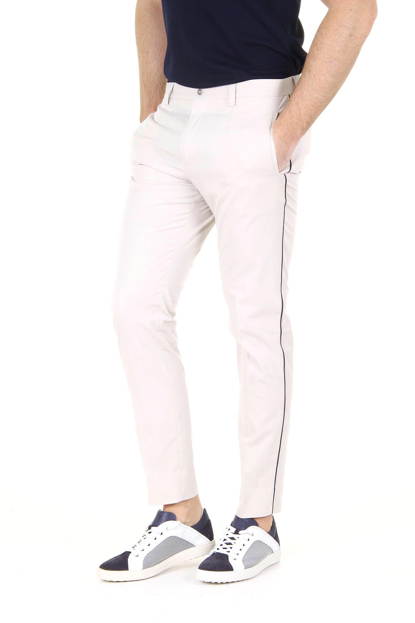 Dolce & Gabbana mens trousers with Piping Lateral Stripe G616AT FUM2V M2826