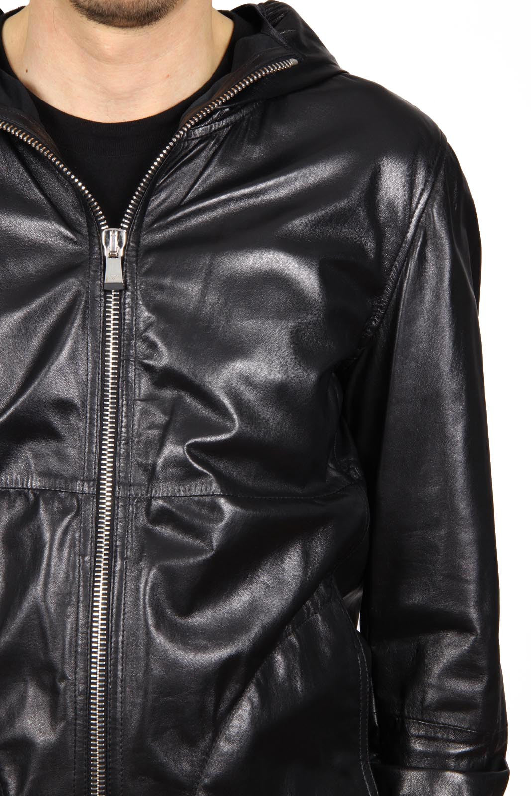 Emporio Armani mens leather jacket R1R19P R1P28 999