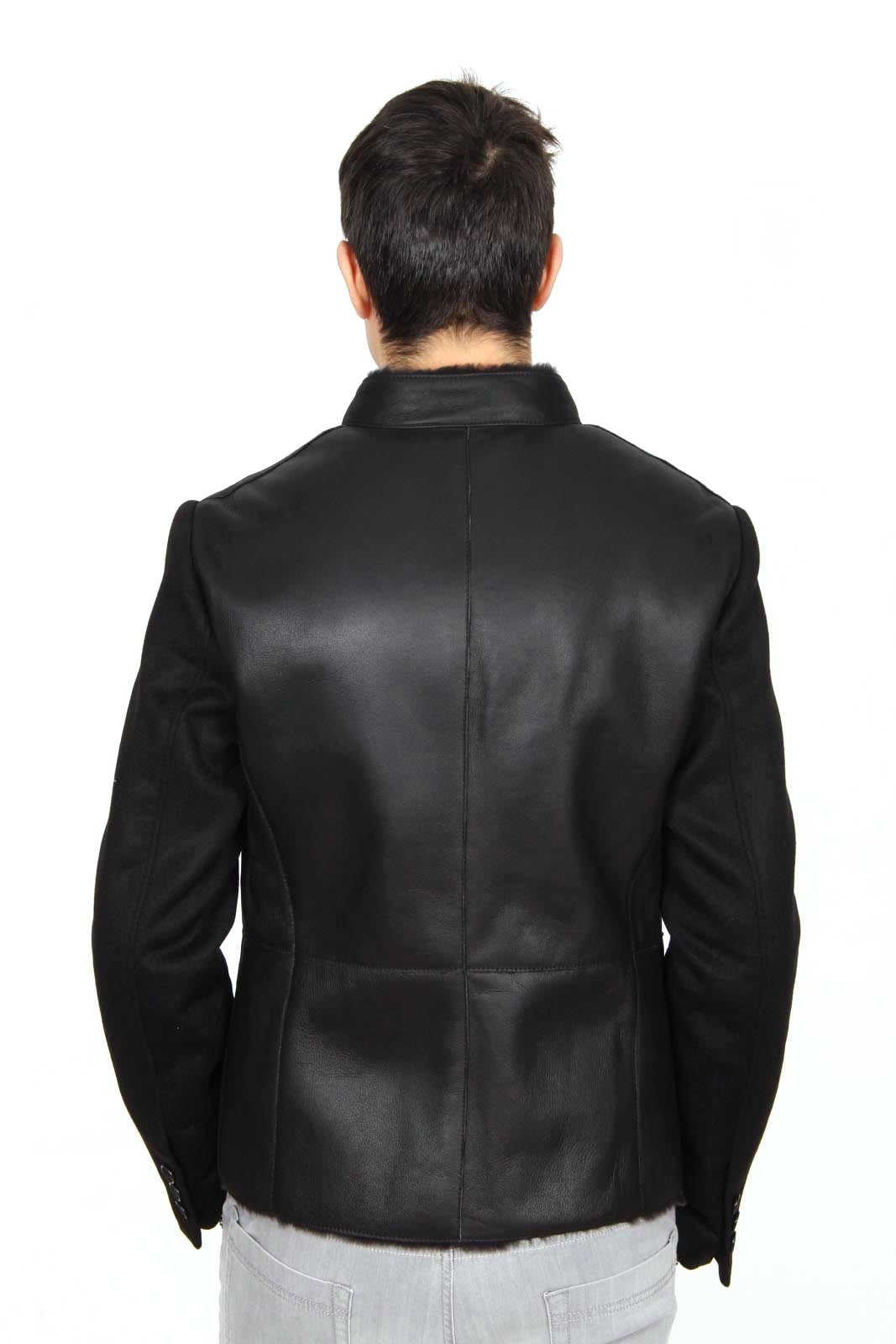 Giorgio Armani mens leather jacket SSG01P SSP03 999