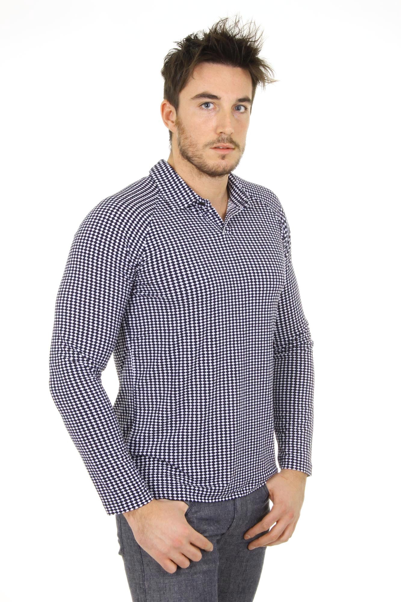 Giorgio Armani mens polo long sleeve RSM29J RSJZJ 905