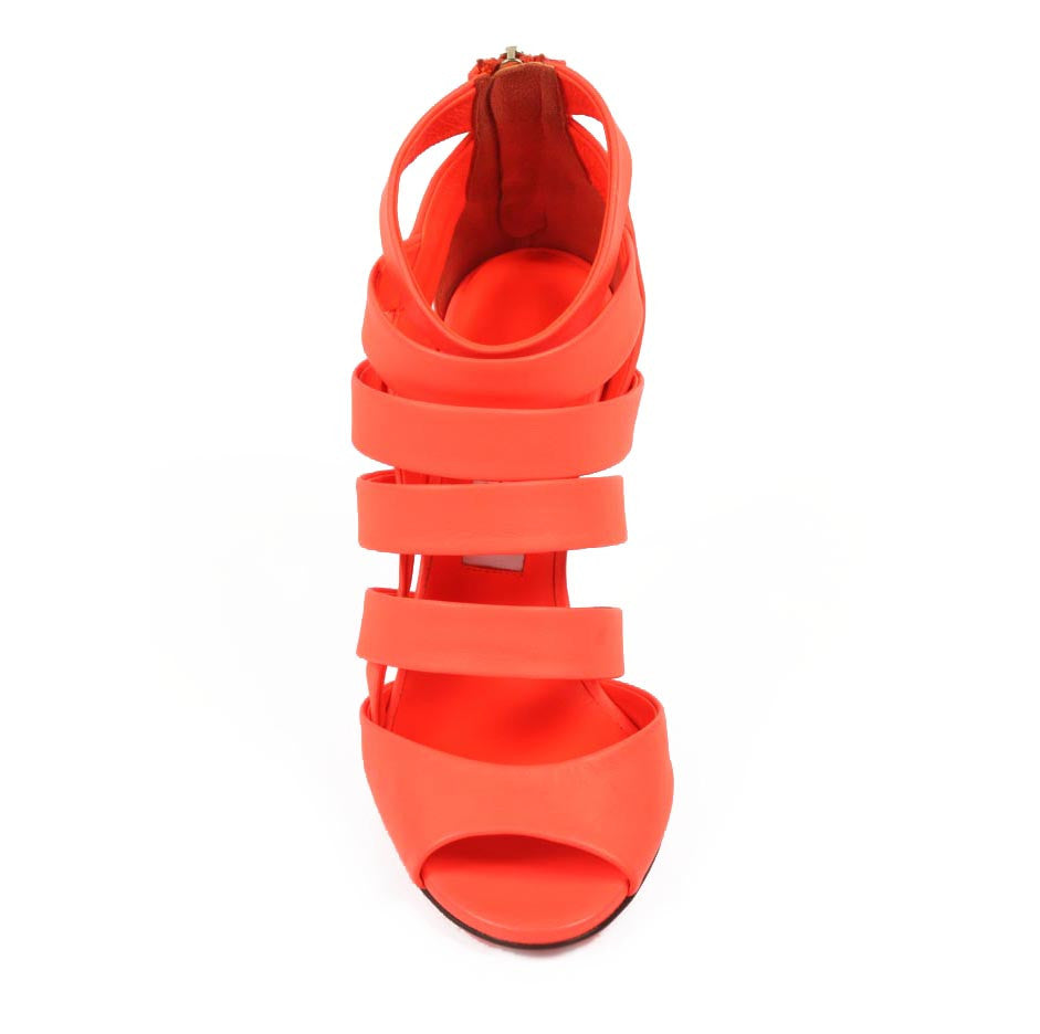 Jimmy Choo ladies sandals 141DAME Neon Nappa Flame