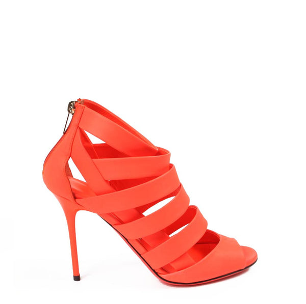 Jimmy Choo ladies sandals 141DAME Neon Nappa Flame