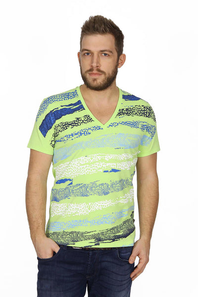 Just Cavalli mens t-shirt V neck S03GC0167 N20483 913