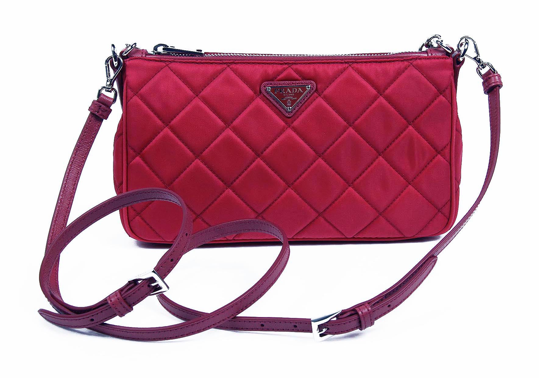 Prada Clutch handbag BT1026 Ibisco Impuntu Tessuto