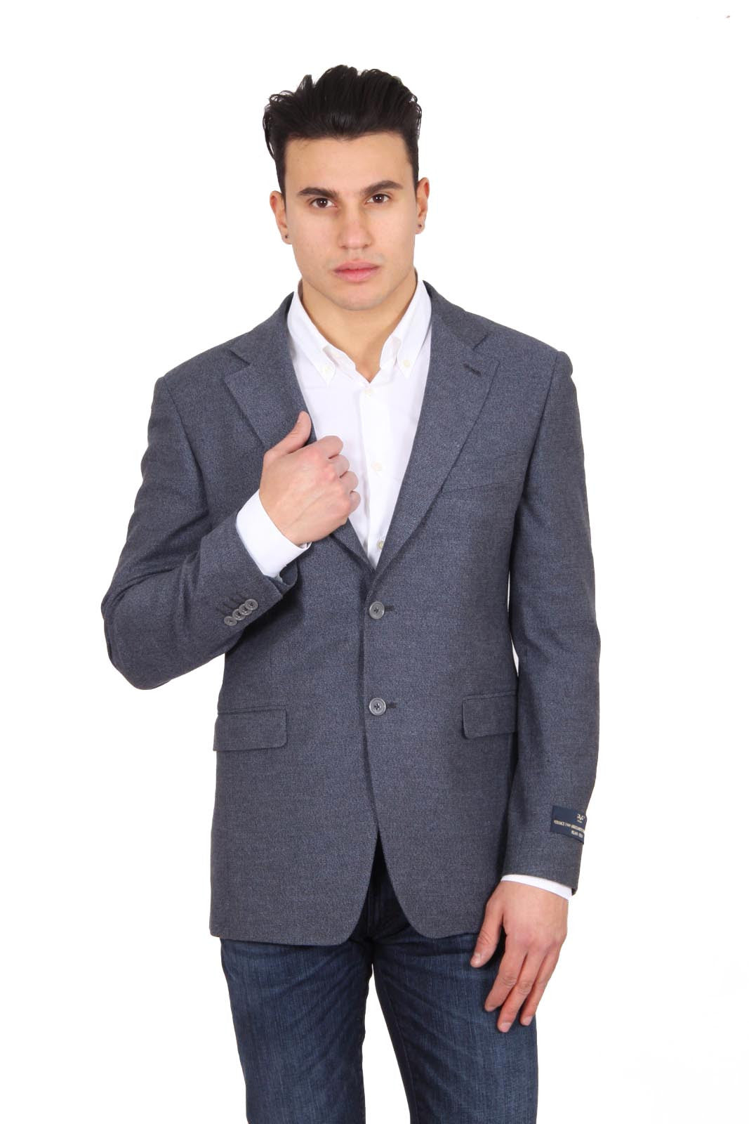 Versace 19.69 Abbigliamento Sportivo Srl mens blazer Clak 2 buttons 04 Grigio