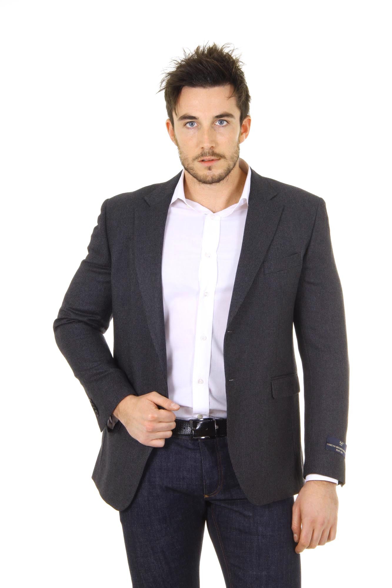 Versace 19.69 Abbigliamento Sportivo Srl mens blazer Clak 2 buttons 11 Grigio