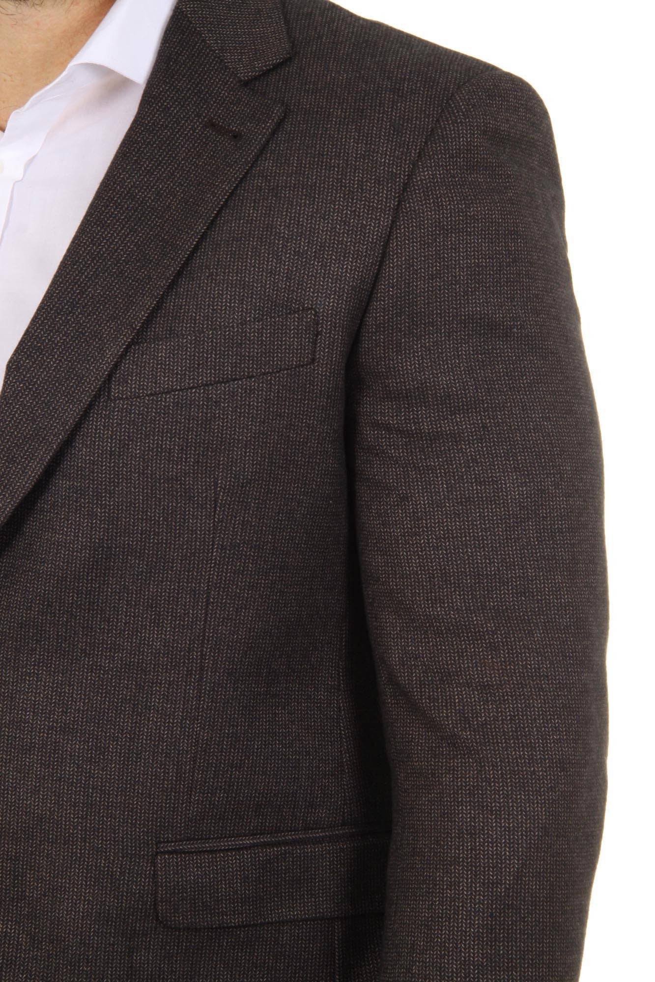 Versace 19.69 Abbigliamento Sportivo Srl mens blazer Clak 2 buttons 21 Marrone