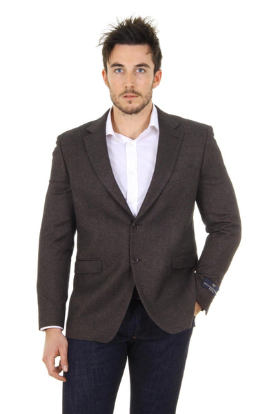 Versace 19.69 Abbigliamento Sportivo Srl mens blazer Clak 2 buttons 21 Marrone