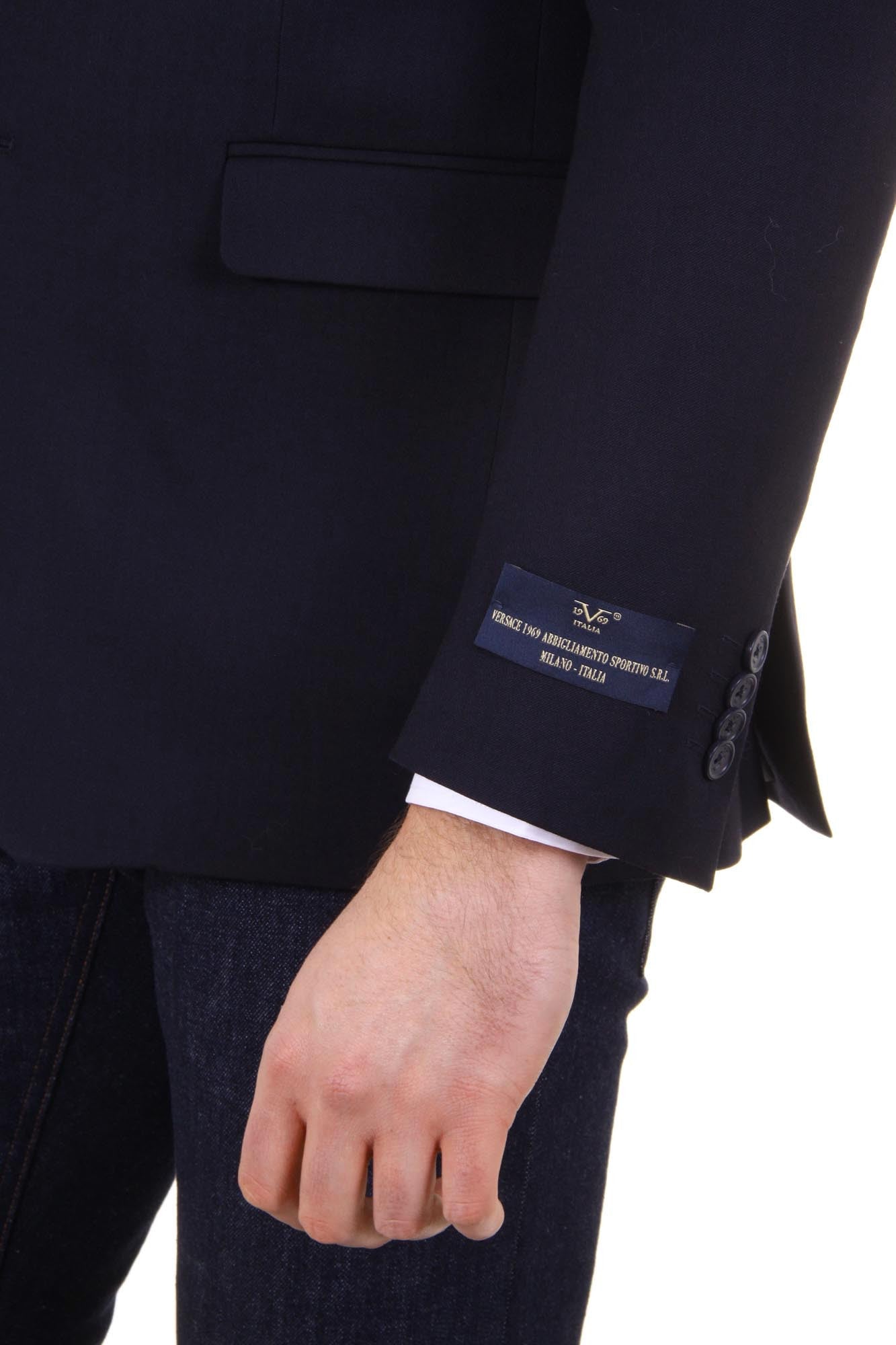 Versace 19.69 Abbigliamento Sportivo Srl mens blazer Clak 2 buttons 23 Blu