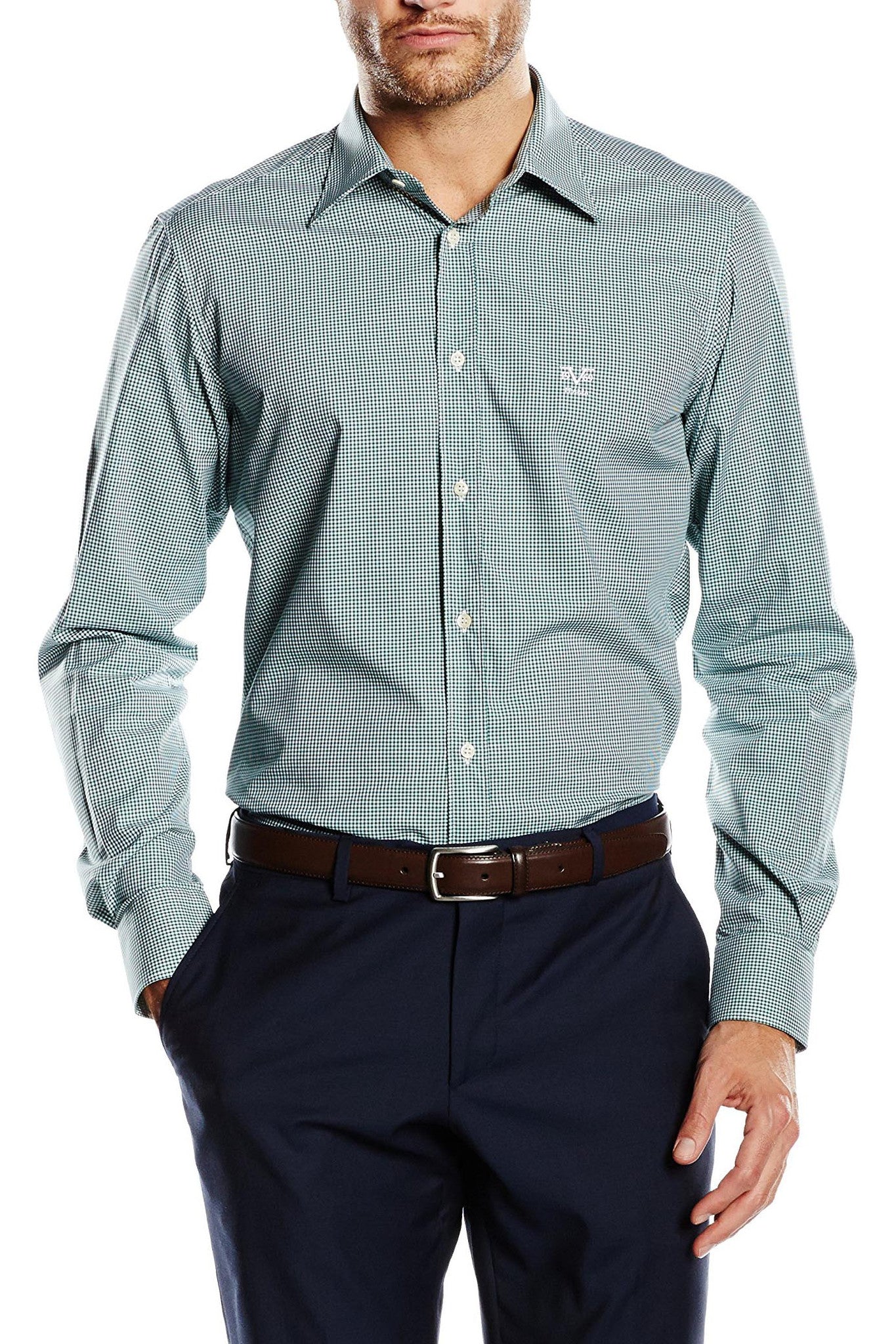 Versace 19.69 Abbigliamento Sportivo Srl mens fit modern long sleeve shirt MCC49