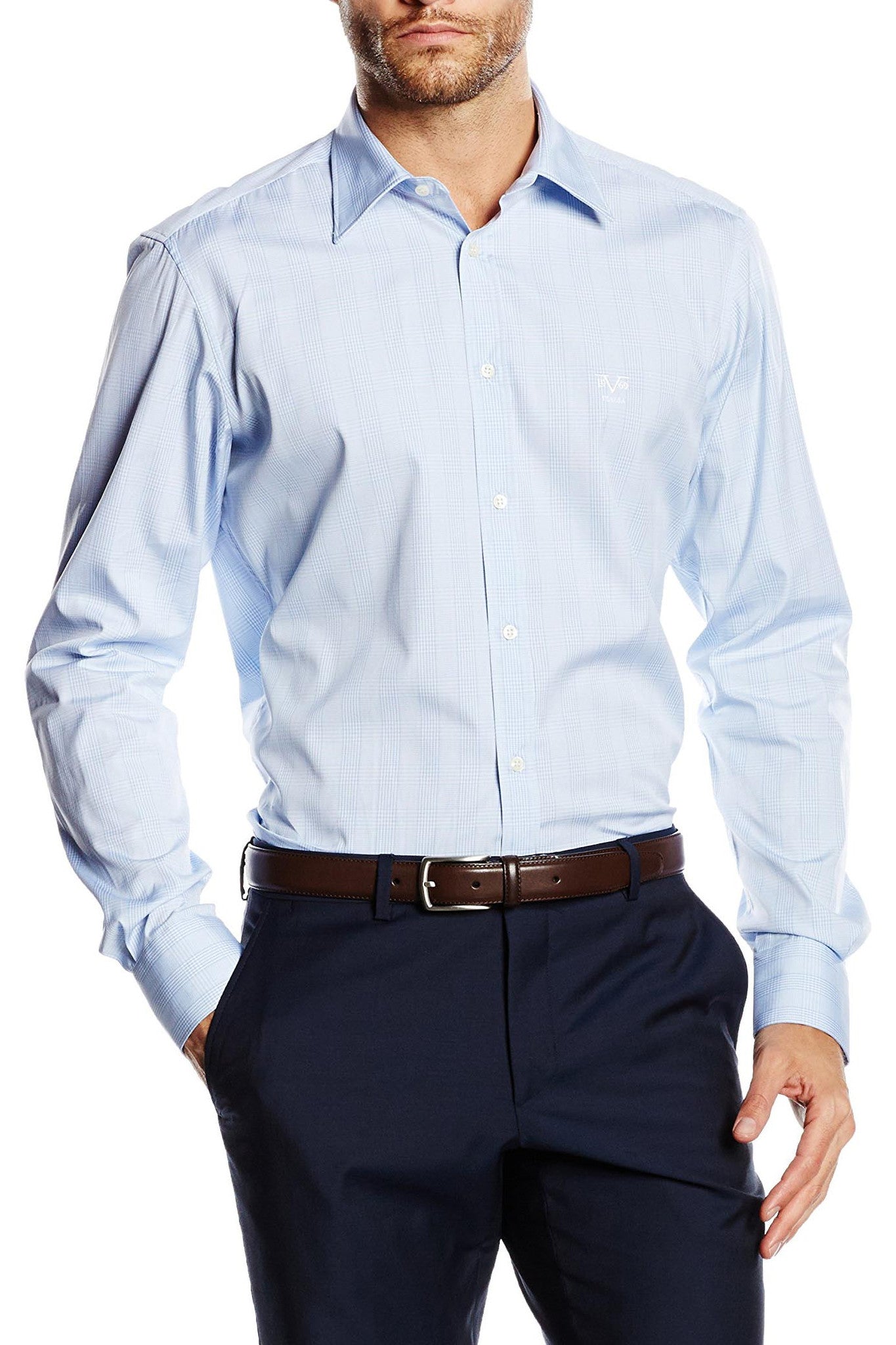 Versace 19.69 Abbigliamento Sportivo Srl mens fit modern long sleeve shirt MCC54