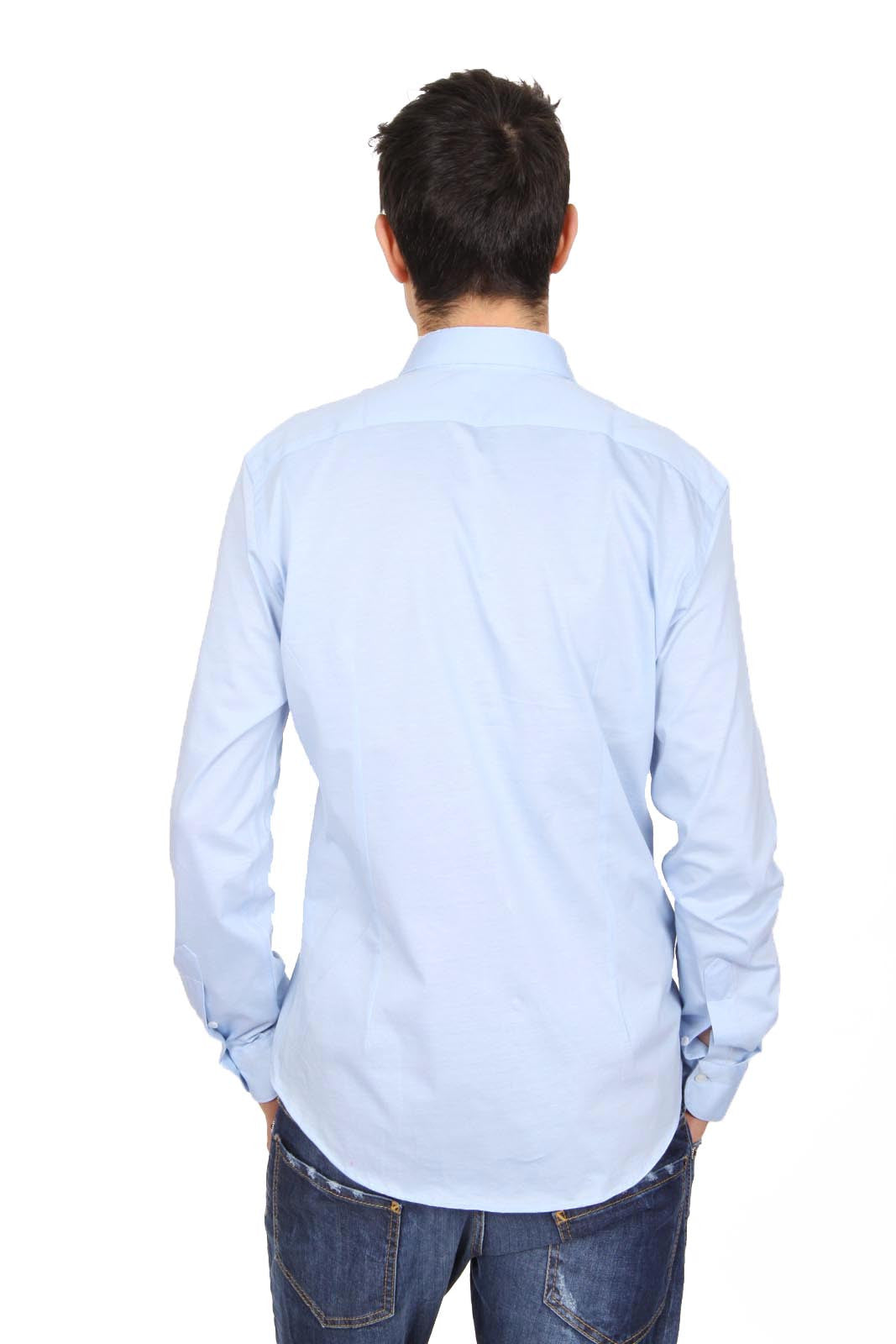 Versace 19.69 Abbigliamento Sportivo Srl mens long sleeve shirt Paris Jersey Azzurro