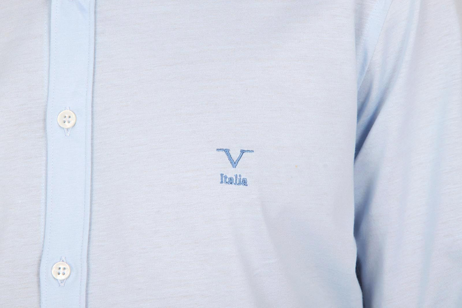 Versace 19.69 Abbigliamento Sportivo Srl mens long sleeve shirt Paris Jersey Azzurro