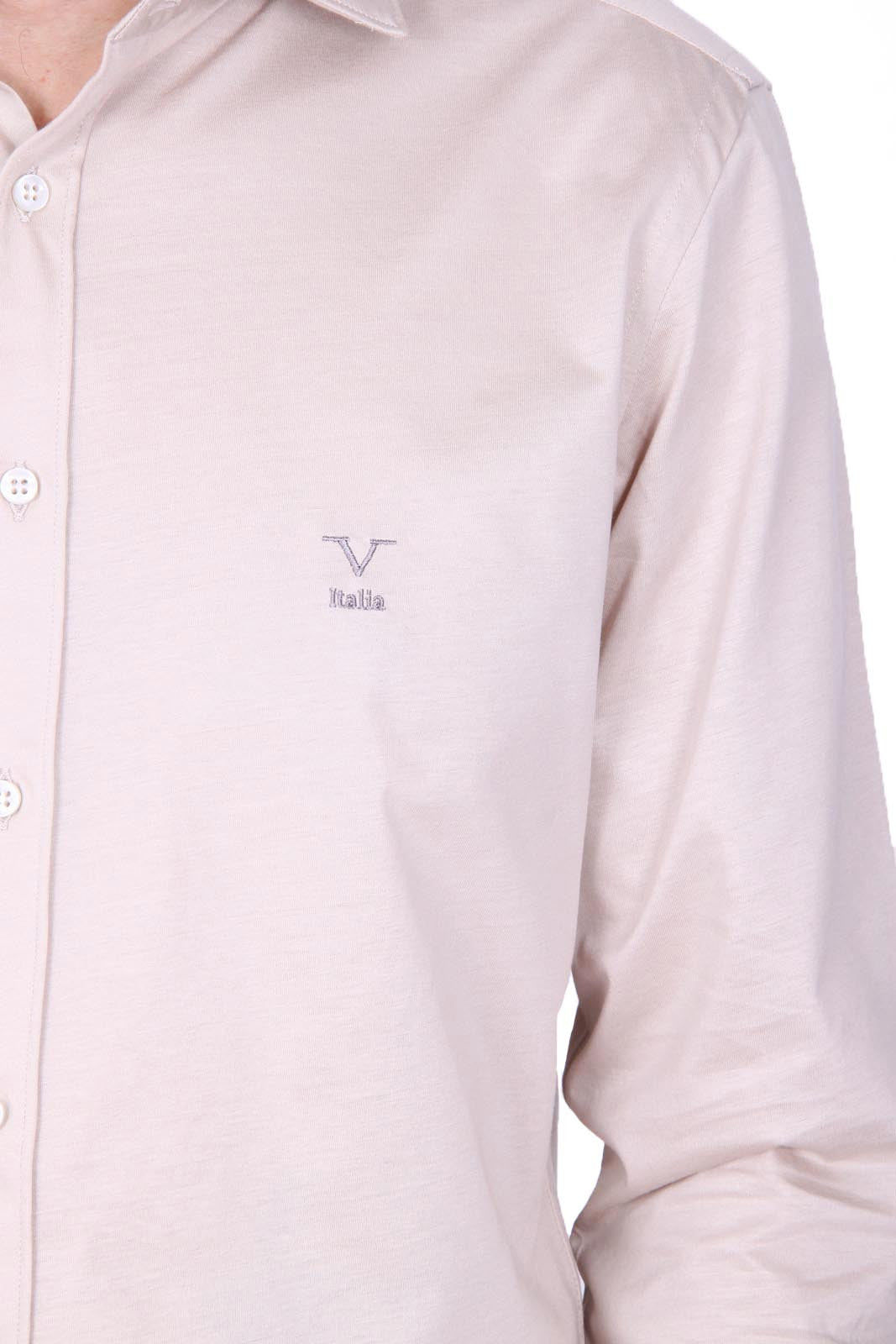 Versace 19.69 Abbigliamento Sportivo Srl mens long sleeve shirt Paris Jersey Beige