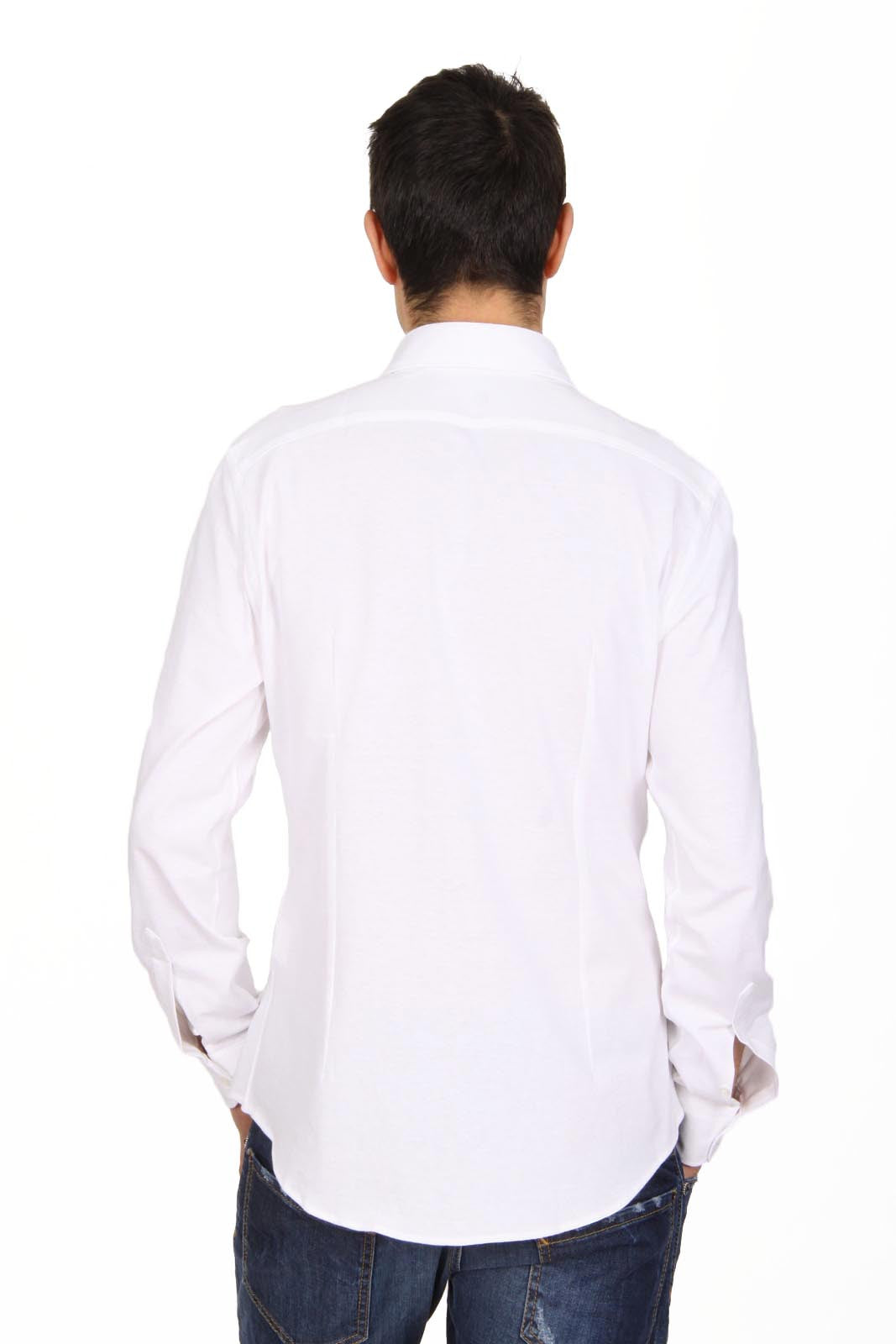 Versace 19.69 Abbigliamento Sportivo Srl mens long sleeve shirt Paris Jersey Bianco