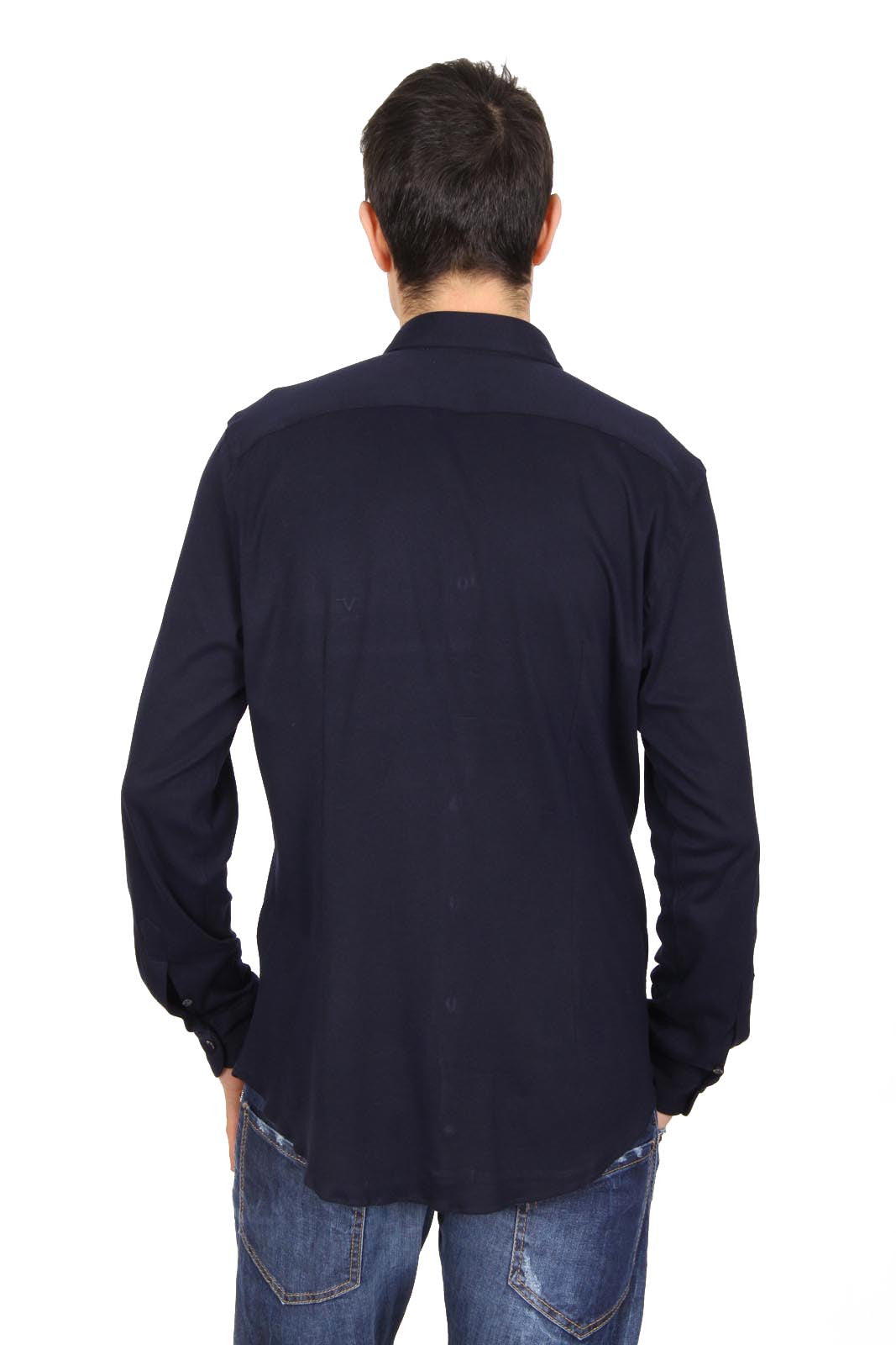 Versace 19.69 Abbigliamento Sportivo Srl mens long sleeve shirt Paris Jersey Blu