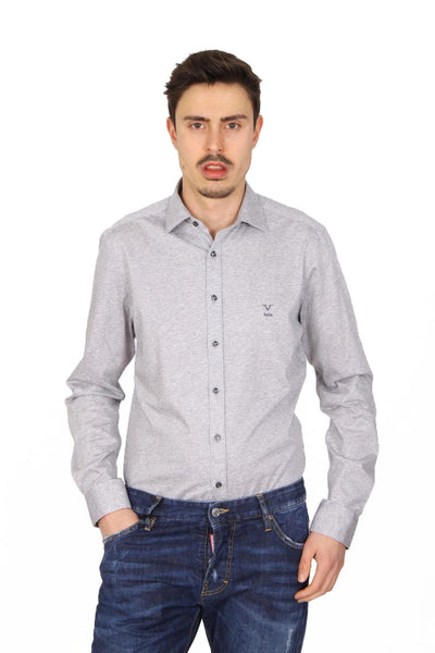 Versace 19.69 Abbigliamento Sportivo Srl mens long sleeve shirt Paris Jersey Grey Melange