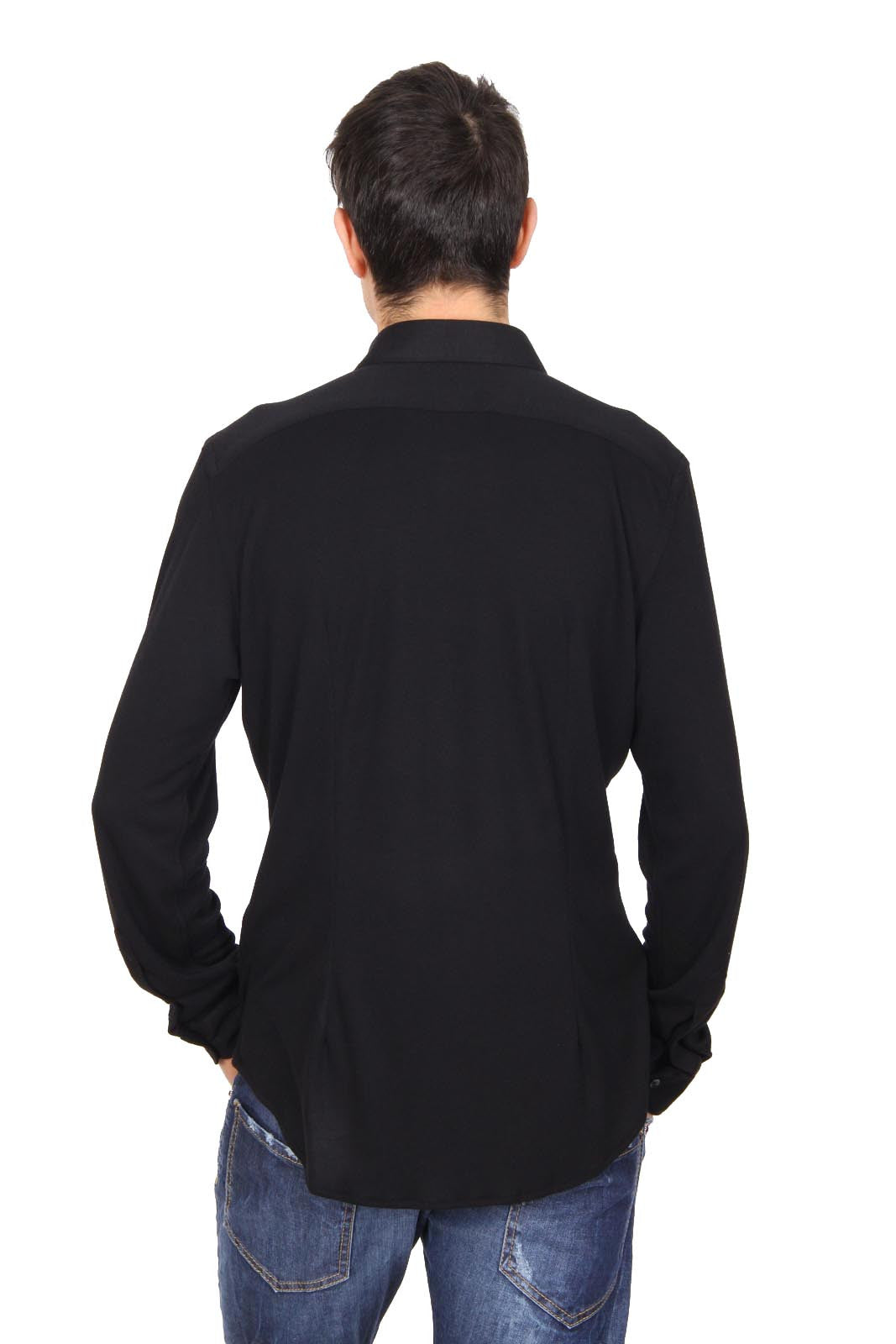 Versace 19.69 Abbigliamento Sportivo Srl mens long sleeve shirt Paris Jersey Nero