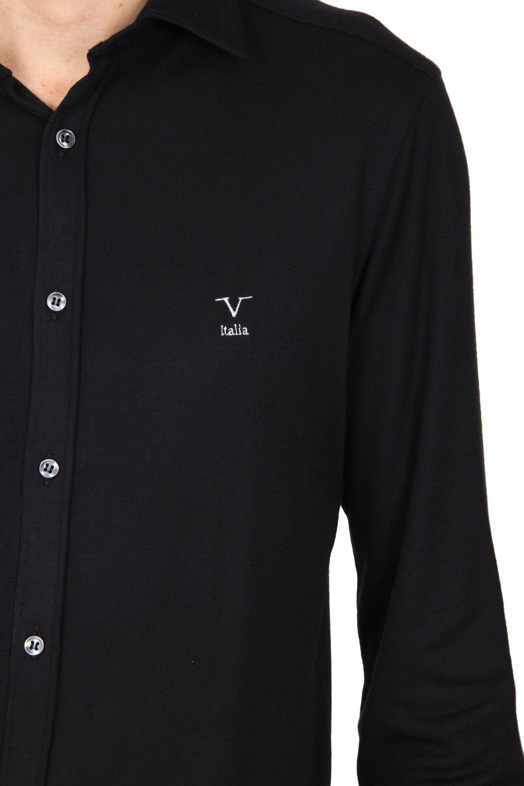 Versace 19.69 Abbigliamento Sportivo Srl mens long sleeve shirt Paris Jersey Nero