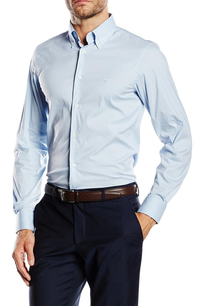 Versace 19.69 Abbigliamento Sportivo Srl mens slim fit long sleeve shirt SBD02