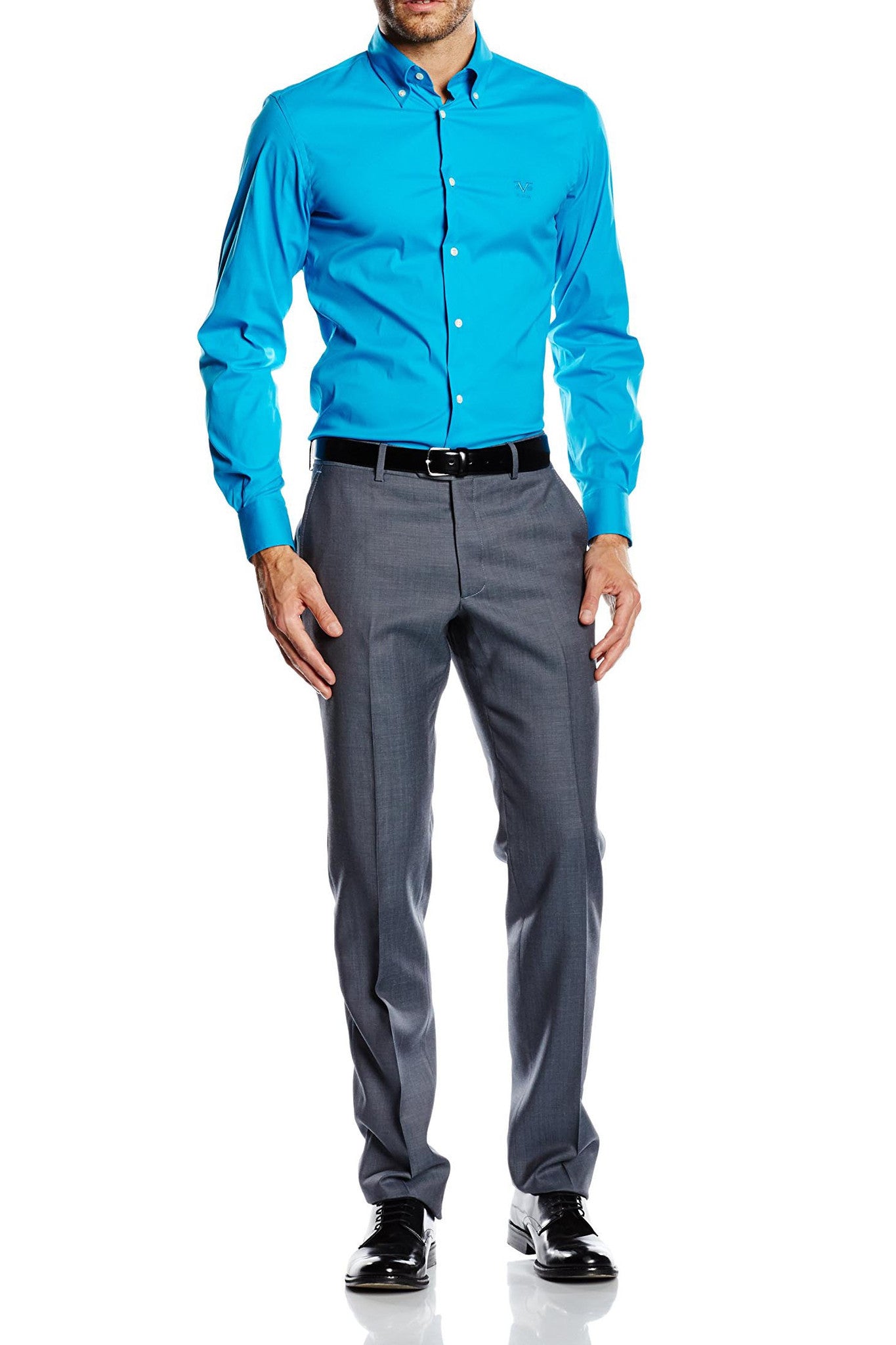 Versace 19.69 Abbigliamento Sportivo Srl mens slim fit long sleeve shirt SBD04