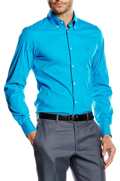 Versace 19.69 Abbigliamento Sportivo Srl mens slim fit long sleeve shirt SBD04