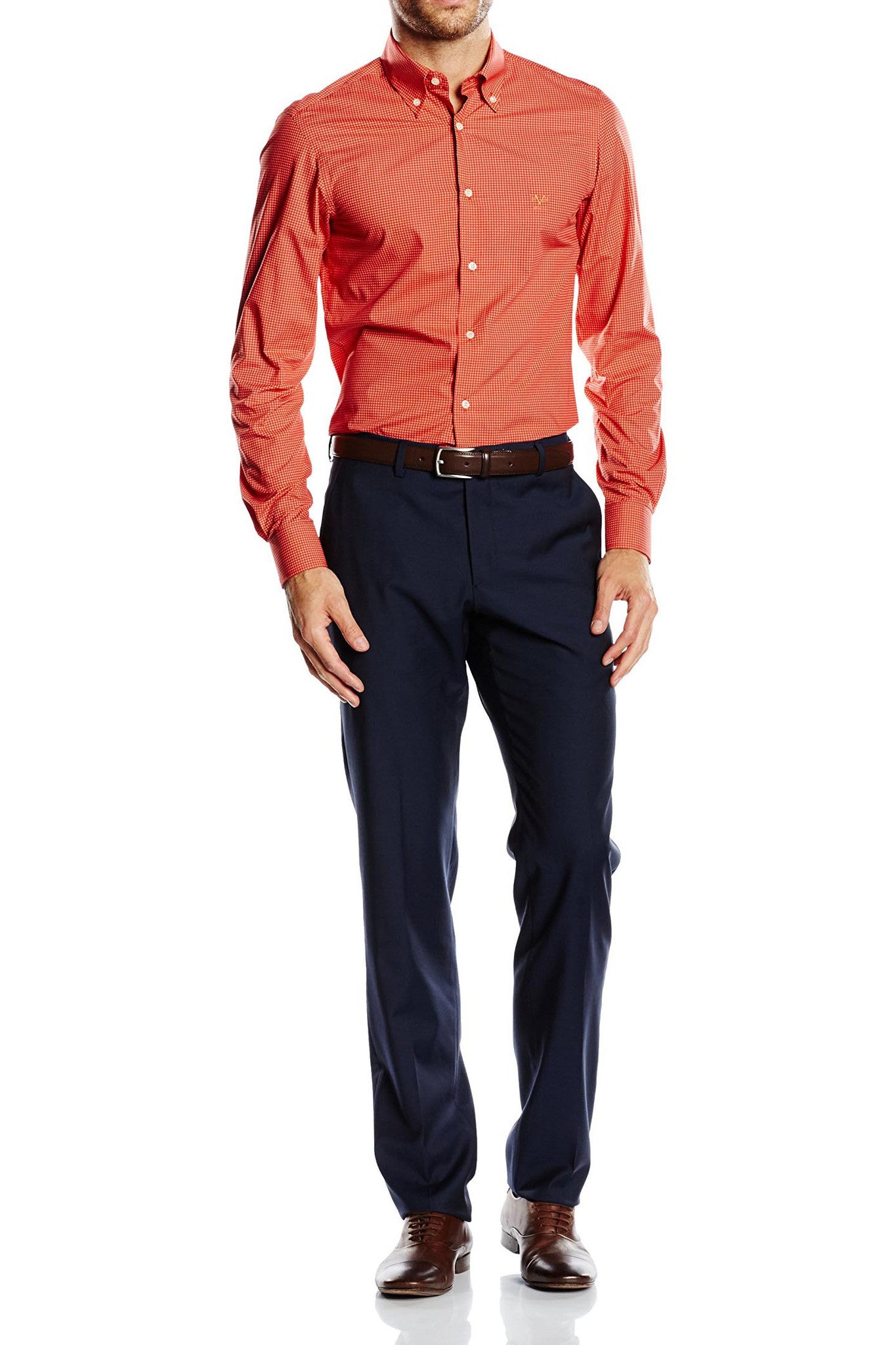 Versace 19.69 Abbigliamento Sportivo Srl mens slim fit long sleeve shirt SBD63