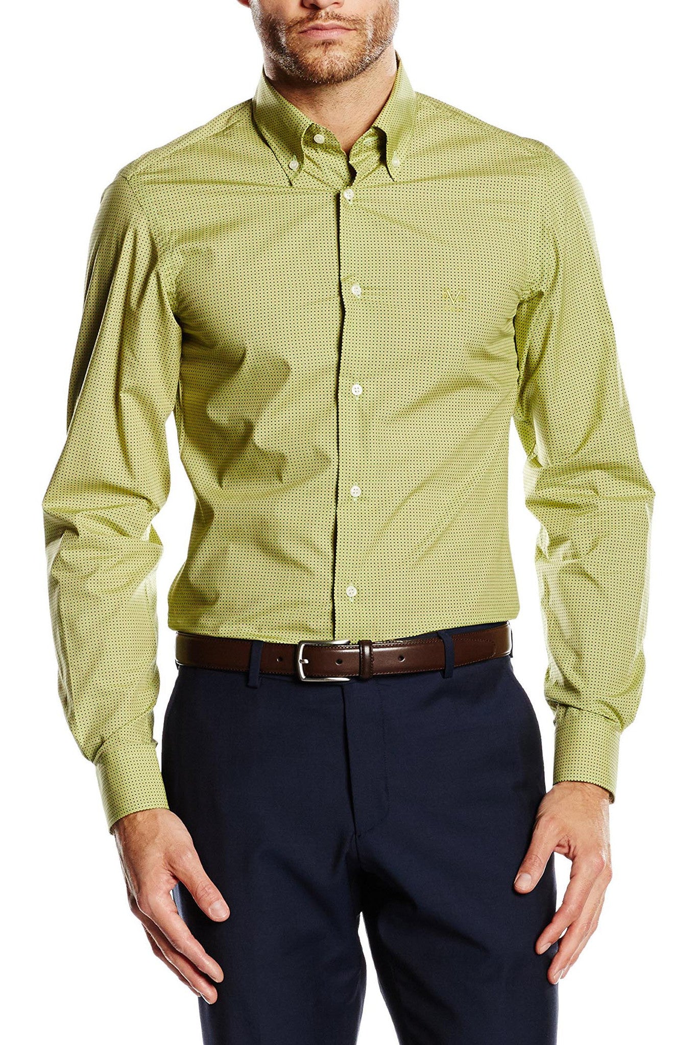 Versace 19.69 Abbigliamento Sportivo Srl mens slim fit long sleeve shirt SBD66