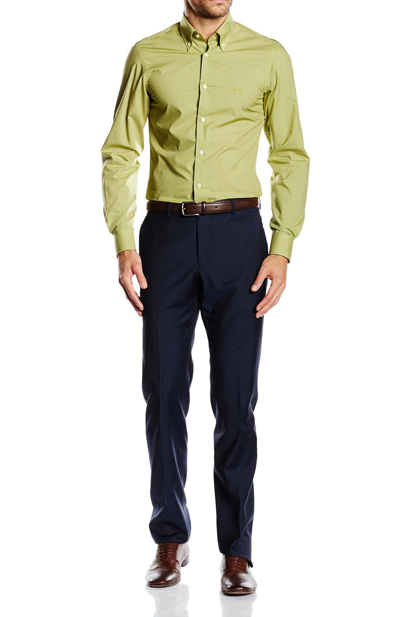 Versace 19.69 Abbigliamento Sportivo Srl mens slim fit long sleeve shirt SBD66