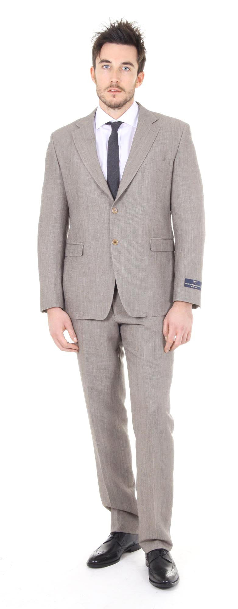 Versace 19.69 Abbigliamento Sportivo Srl mens suit Clak 2 buttons 01 Beige