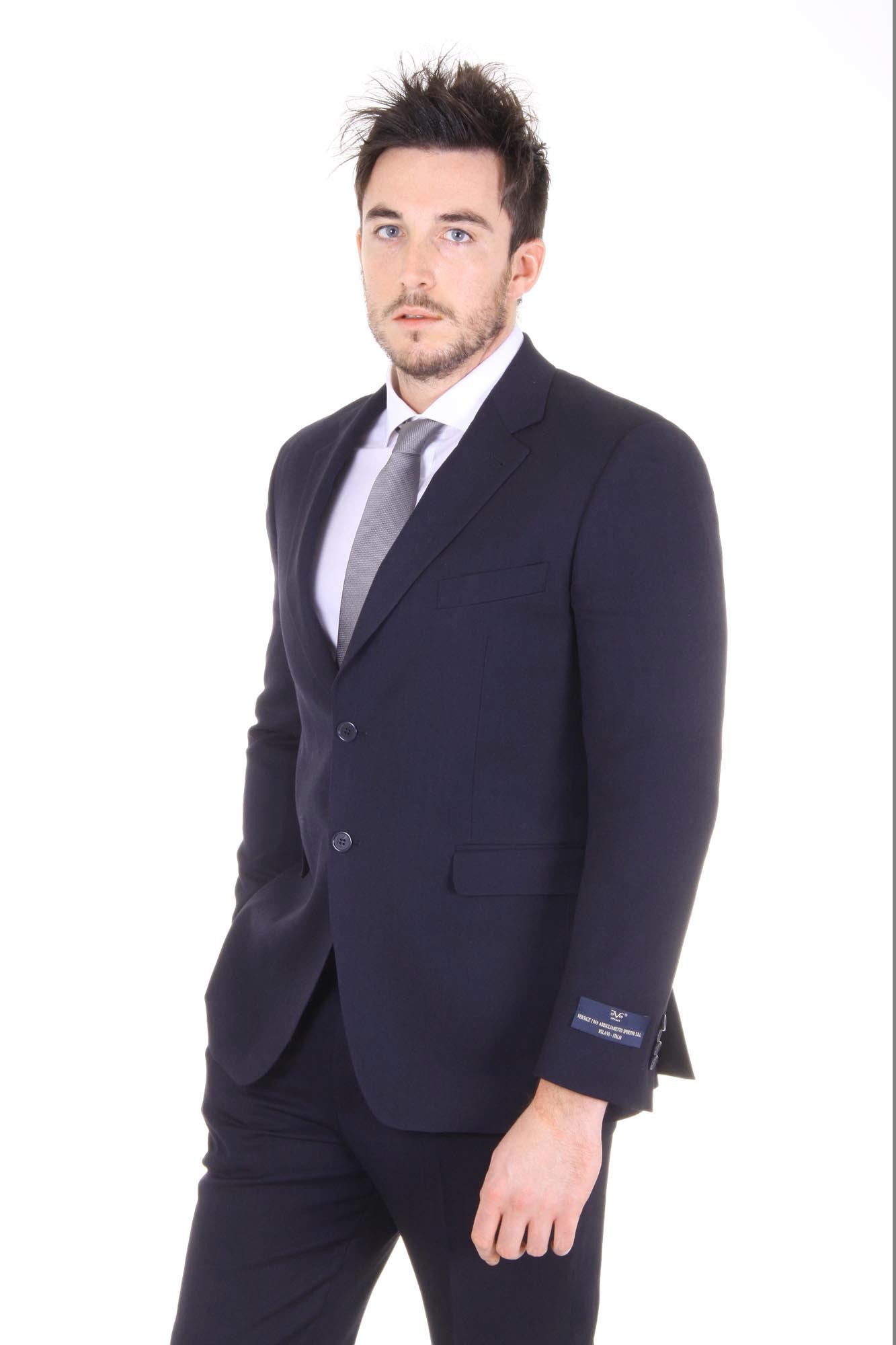 Versace 19.69 Abbigliamento Sportivo Srl mens suit Clak 2 buttons 28 Blu